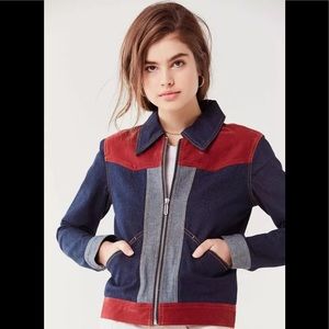 Urban Outfitters Western Colorblock Cropped Jacket